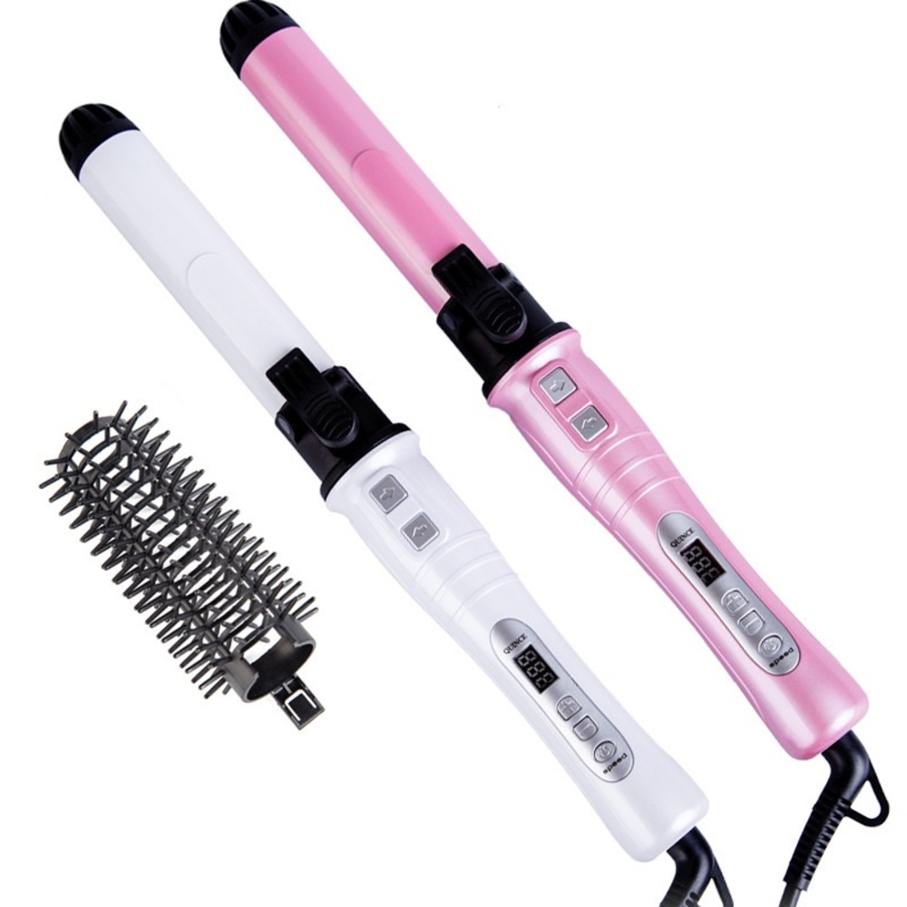 Automatic Rotating Tourmaline Ceramic 1.25Inch Hair Curling Iron Wand Hot Roller